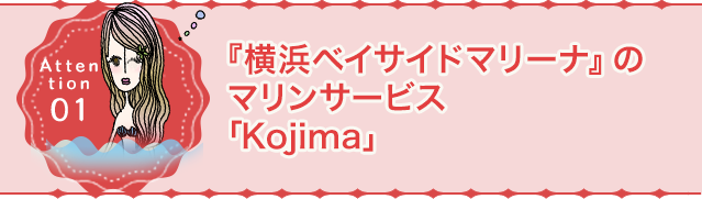 横浜ベイサイドマリーナのマリンサービス『kojima』