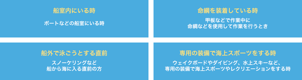着用する義務がない場合