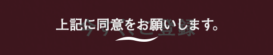 上記に同意お願いします。